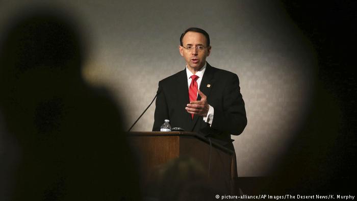 USA Salt Lake City - Rod Rosenstein bei 10th Annual Utah National Security and Anti-Terrorism Conference (picture-alliance/AP Images/The Deseret News/K. Murphy)