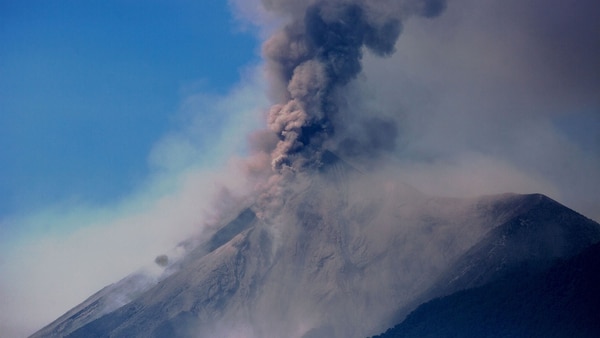 El volcán del Fuego entró en erupción en Guatemala (EFE)