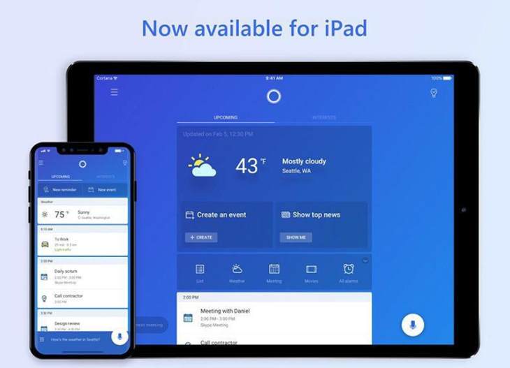 Cortana-iPad