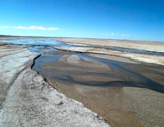 LAS AGUAS DEL LAUCA LLEGAN EN ESAS CONDICIONES A BOLIVIA.