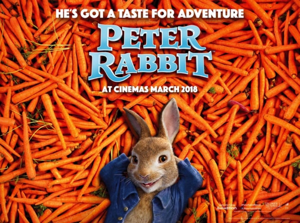 La película Peter Rabbit facturó USD 25 millones en su fin de semana de estreno.