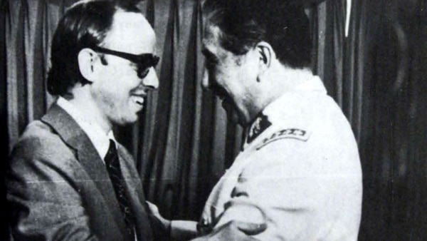 Jaime Guzmán y Augusto Pinochet