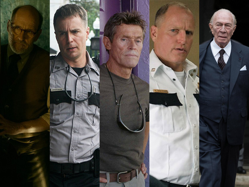 Todos los contendientes en la categoría a mejor actor secundario.