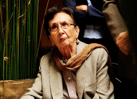 Teresa Gisbert de Mesa, durante la presentación del libro ‘Las mágicas aguas del Lago Titicaca’.