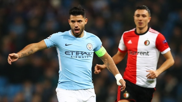 Sergio Agüero, futbolista del Manchester City (Foto: Getty)