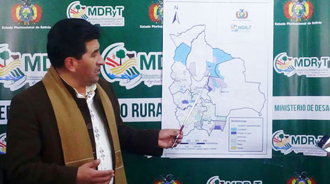 Cocarico detalla las zonas afectadas por los desastres naturales