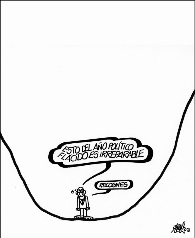 La última viñeta de Forges, publicada en EL PAÍS el 22 de febrero de 2018.