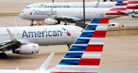 Una flota de la línea aérea Américan Airlines. Foto: https://www.dallasnews.com/