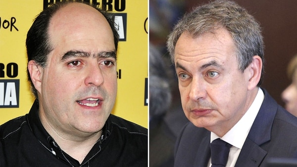 Julio Borges y José Luis Rodríguez Zapatero