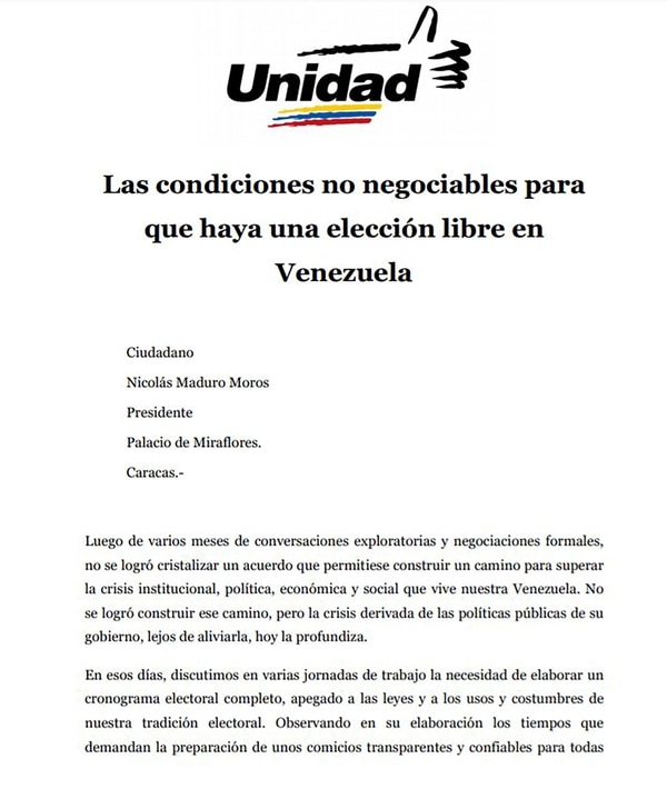 (@unidadvenezuela)