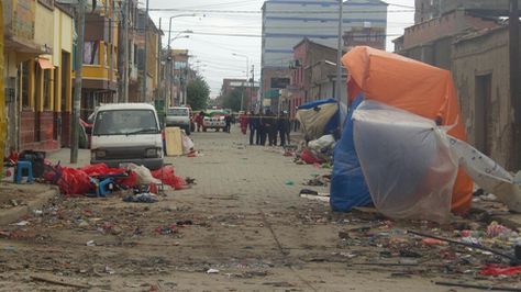 La calle Bakovic, donde se registraron las dos explosiones.