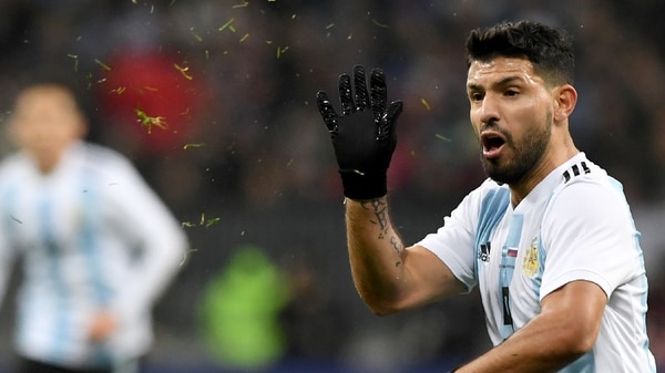Agüero, el elegido por Jorge Sampaoli para ser el nueve de Argentina (AFP)