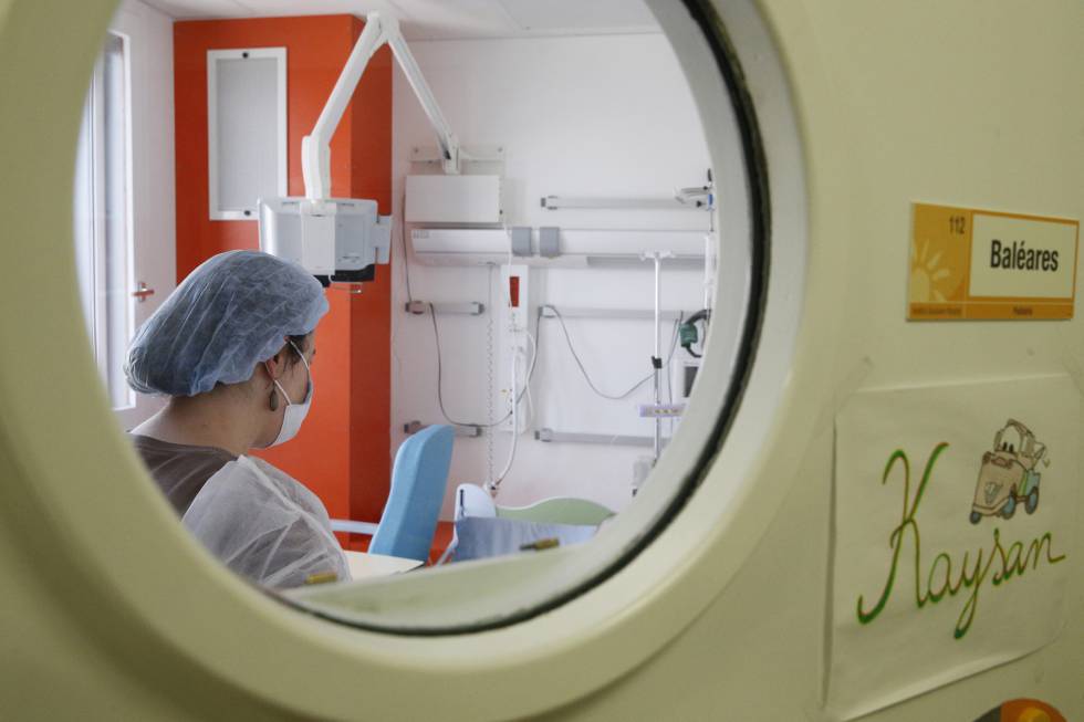 Personal sanitario en un centro oncológico