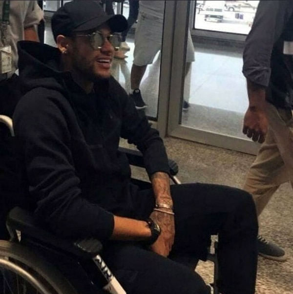 Así llegó Neymar a Río de Janeiro