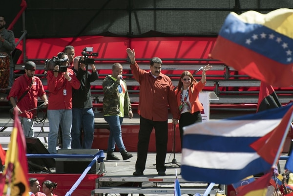 Nicolás Maduro, en el CNE (AFP)