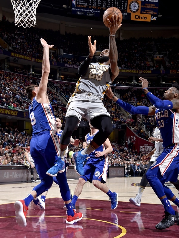 LeBron James, la principal figura de los Cavaliers (Getty Images/AFP)