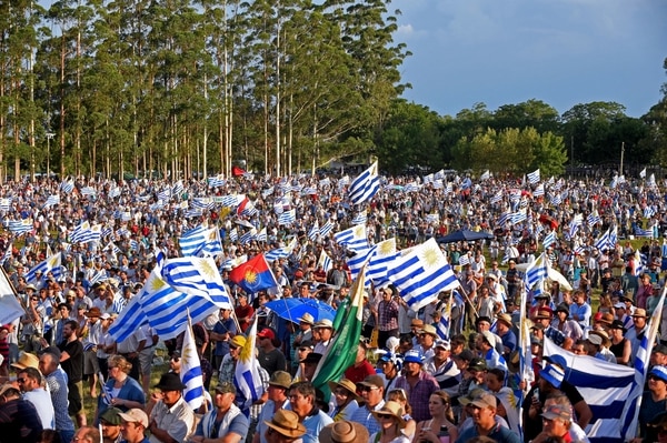 Las protestas del campo en Uruguay (AFP)