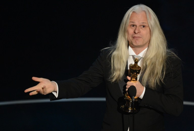 Claudio Miranda recibiendo su Premio Oscar en 2013