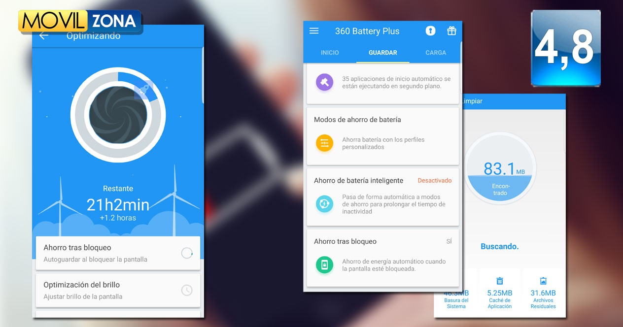 Aplicación 360 Battery Plus