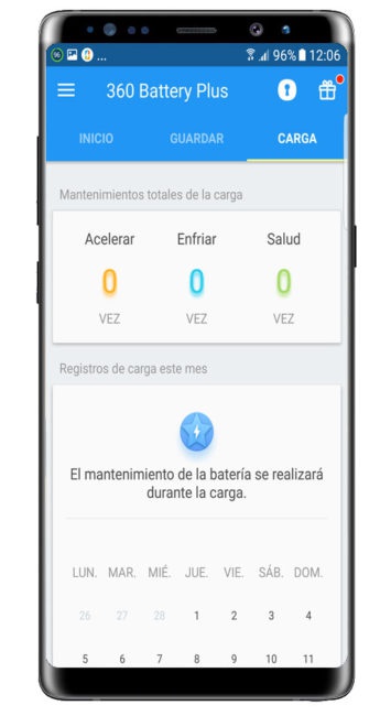 Información mantenimiento 360 Battery Plus