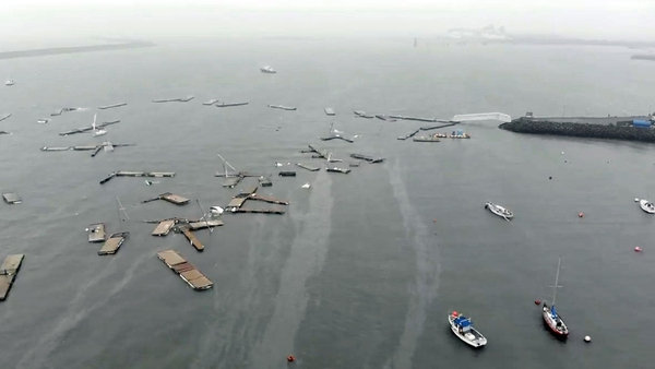 El video fue registrado desde un drone