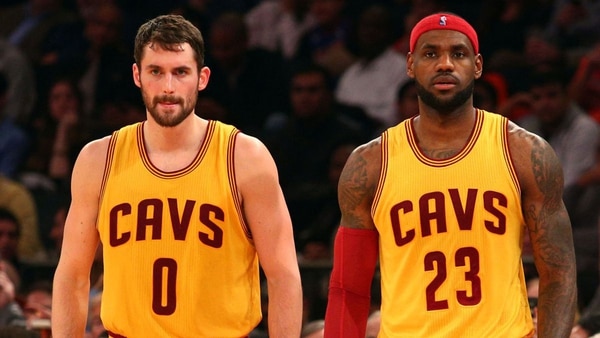 Kevin Love y LeBron James