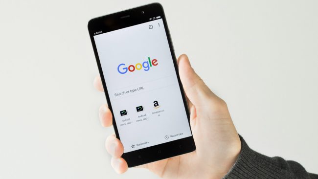 Móvil con Chrome 65 para Android 