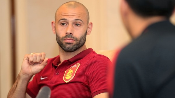 Masche debutó en la Superliga china el sábado pasado: 1-1 frente al Tianjin Teda (AFP)