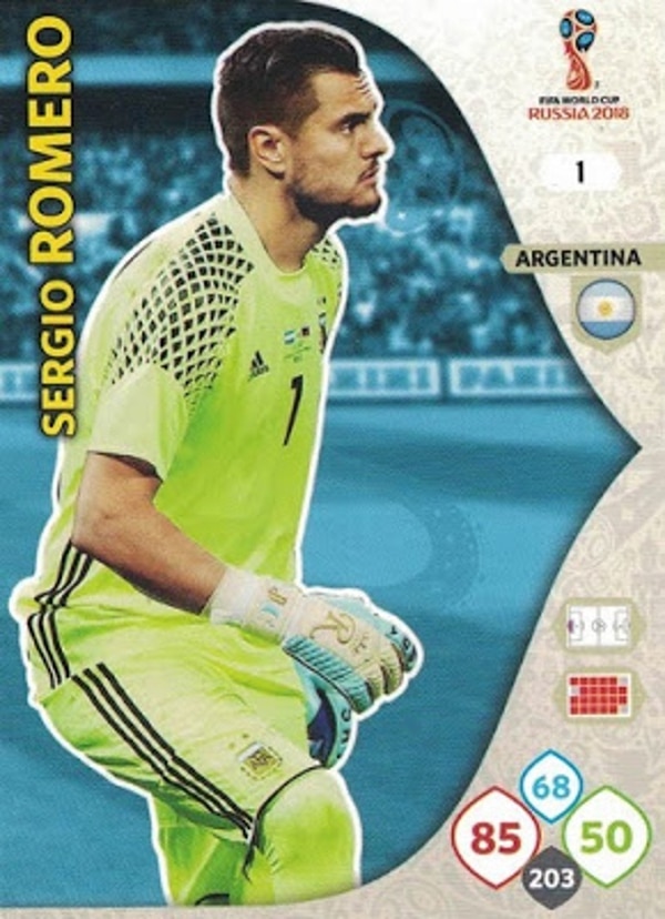 La versión Adrenalyn de Sergio Romero (Yo soy mundial)
