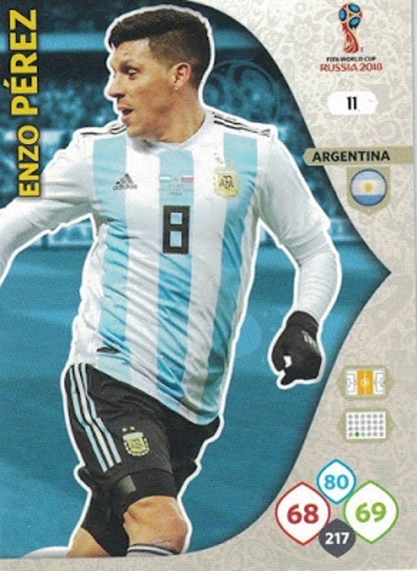 La versión Adrenalyn de Enzo Pérez (Yo soy mundial)