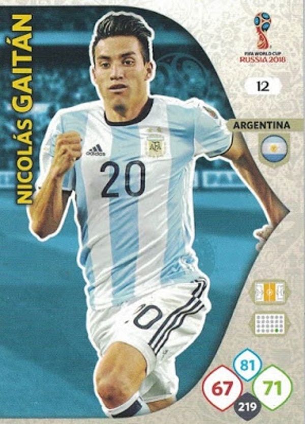 La versión Adrenalyn de Nicolás Gaitán (Yo soy mundial)