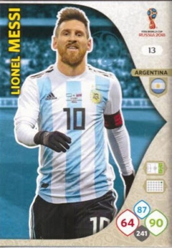 La versión Adrenalyn de Lionel Messi (Yo soy mundial)