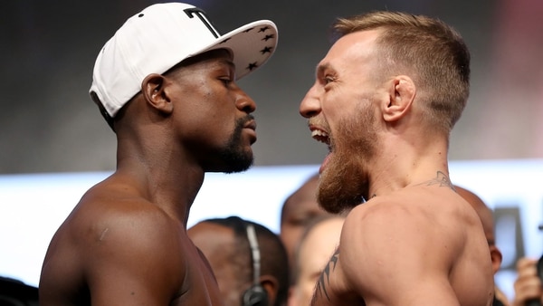 Los fanáticos se ilusionan con ver a Mayweahter y a McGregor otra vez enfrentados (AFP)