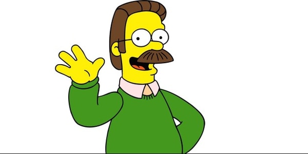 Ned Flanders es el amigable vecino de los Simpsons. Hoy tendría 89 años (2oth Century Fox- Matt Groening)