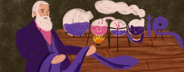 Uno de los primeros borradores del doodle