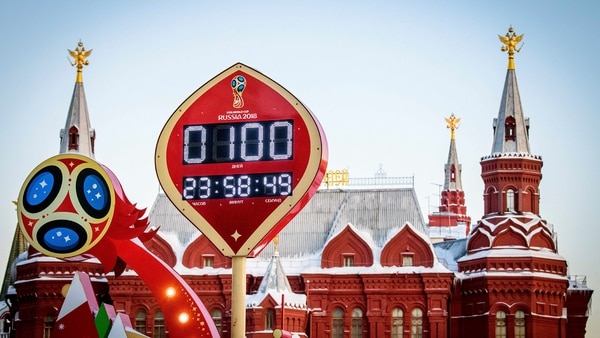 Faltan 93 días para que se dispute el partido inaugural del Mundial entre Rusia y Arabia Saudita (AFP)