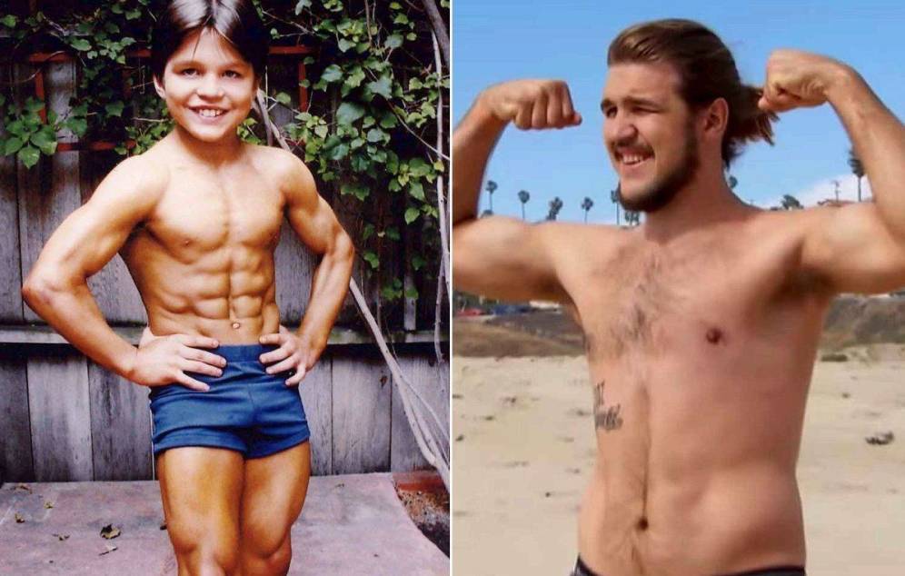 Foto: Richard Sandrak, de niÃ±o y ahora.