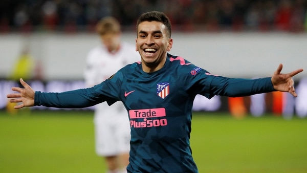 Correa anotó su primer gol ayer por la actual Europa League ante Lokomotiv Moscú (Reuters)