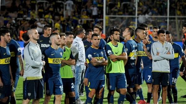 El plantel de Boca, bajo la mira tras caer en la final de la Supercopa Argentina contra River (Télam)