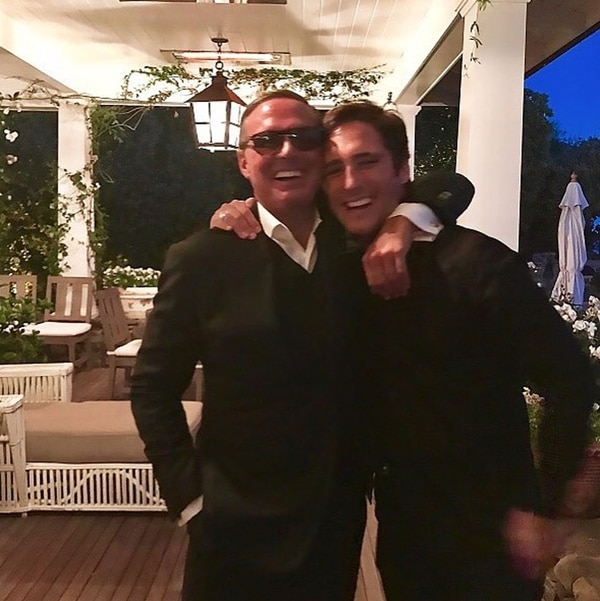 Luis Muguel junto a Diego Boneta. (Foto: Instagram)