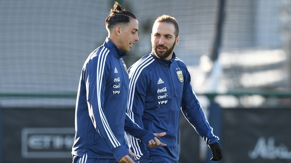 Los jugadores de la Selección completaron su primer entrenamiento en el predio del Manchester City (Foto: AFP)