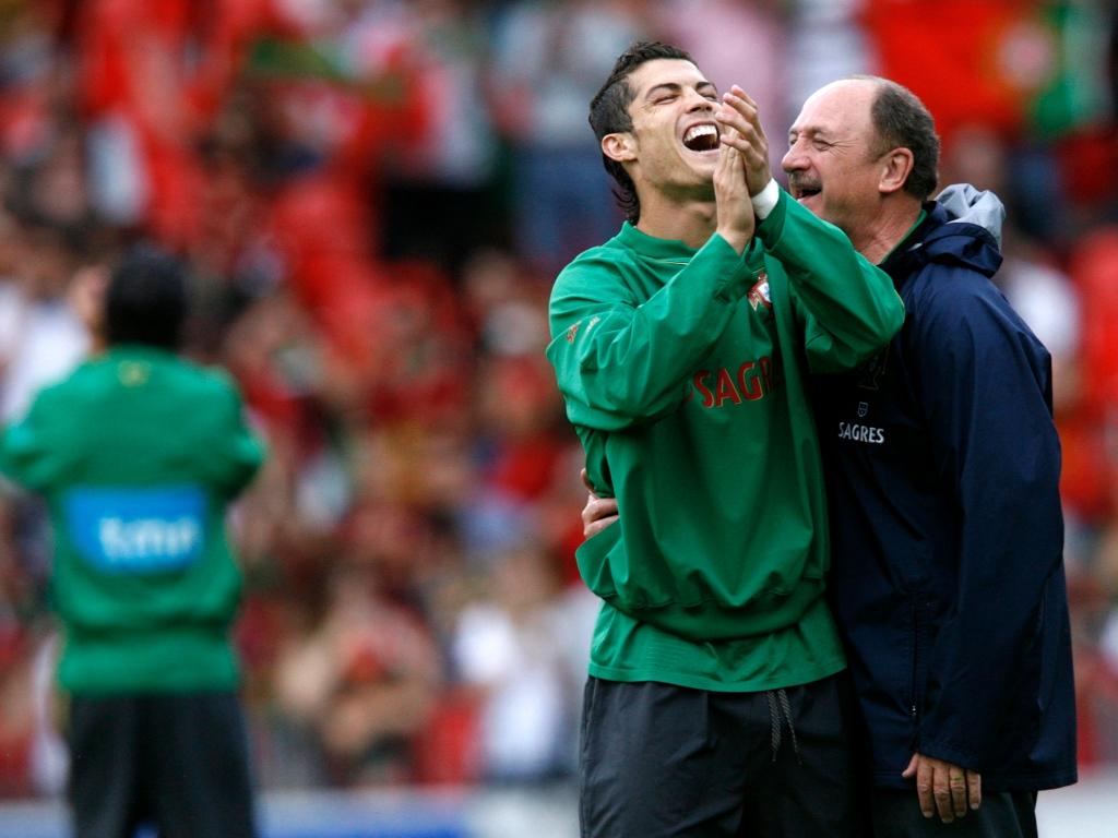 Resultado de imagen para scolari y cristiano ronaldo