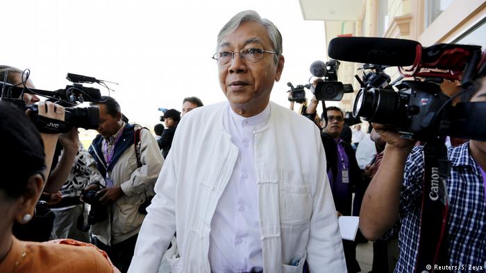 Myanmar Präsident Htin Kyaw (Reuters/S. Zeya)