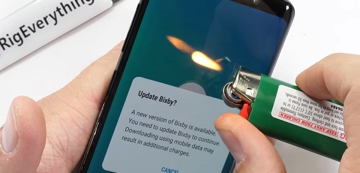 Test resistencia Galaxy S9