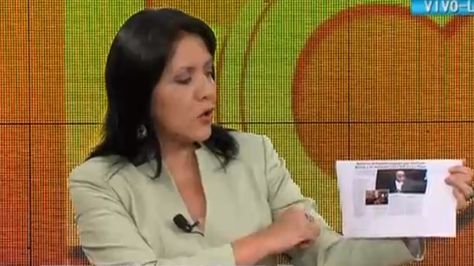 La ministra de Comunicación, Gisela López, en el programa Hablemos Claro.