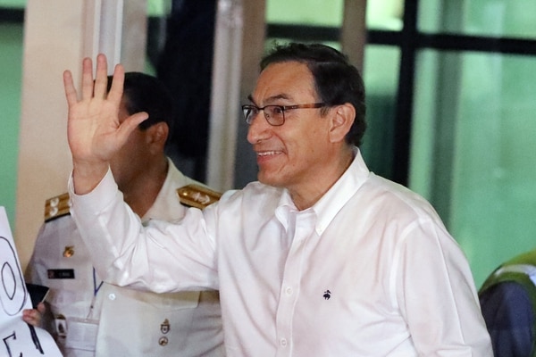 Peru’s Vice President Martin Vizcarra gestures as he arrives in Lima, Peru, March 23, 2018. REUTERS/Guadalupe Pardo