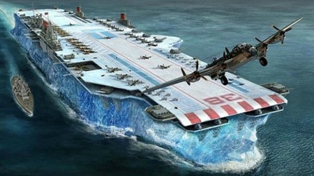 Cuando Gran Bretaña quiso crear un portaviones hecho de hielo 