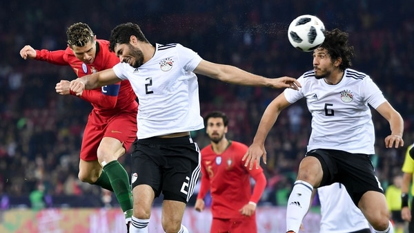 Cristiano saltó más que nadie y dio vuelta el resultado en Suiza (AFP)