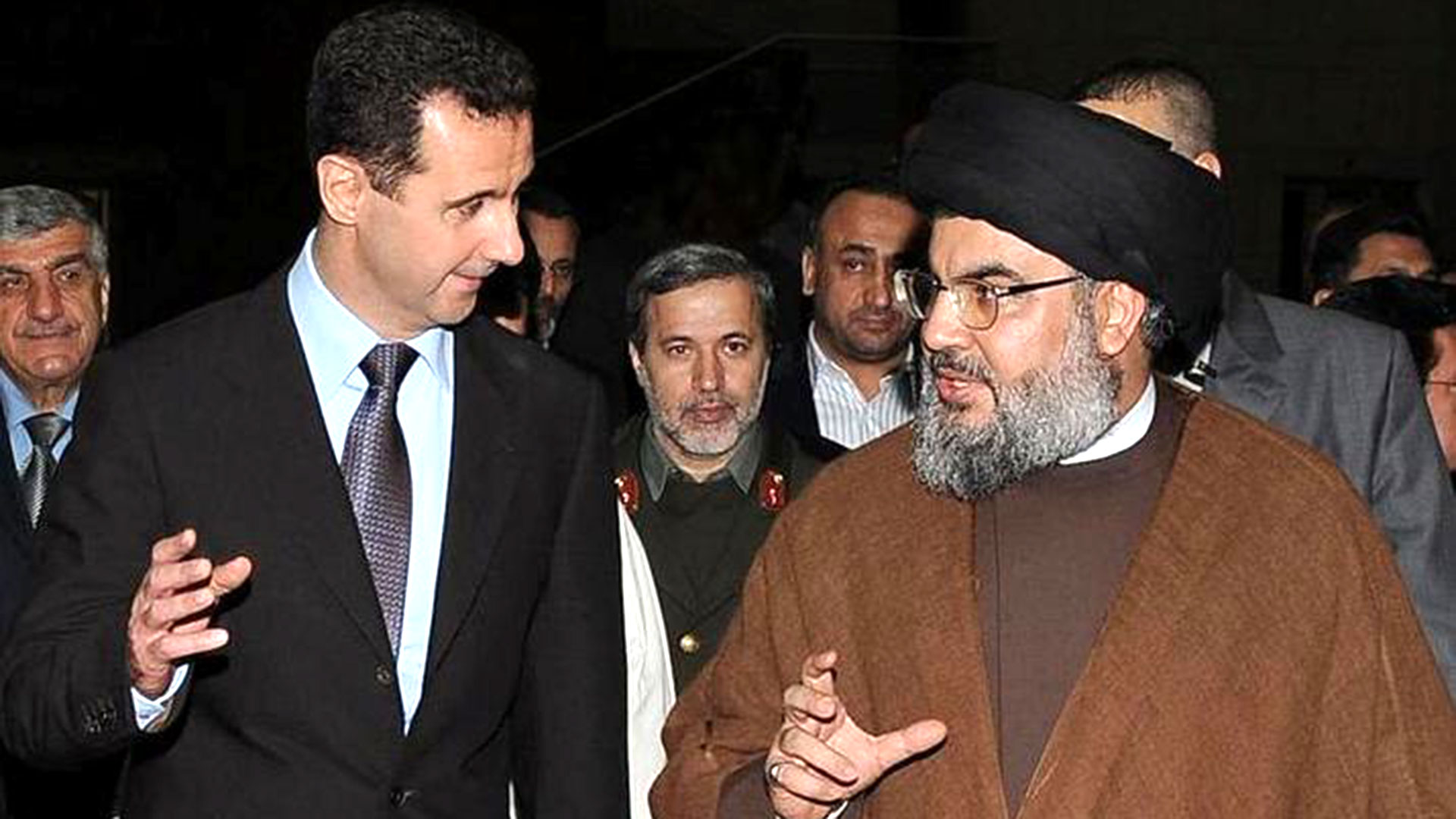 El presidente sirio, Bashar Al-Assad, y Hassan Nasrallah
