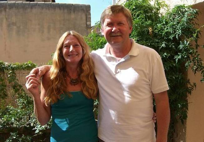 Sonia Mackett y su difunto marido